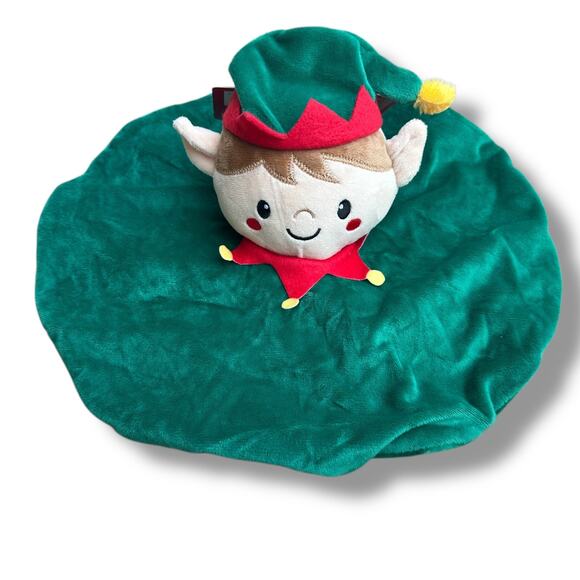 Merry & Bright Elf Plush Dog Toy Green Crinkle Thrash Stuffy Christmas New - Picture 2 of 4